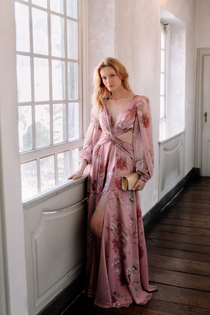 robe longue imprimée bohême chic